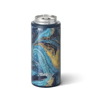 Swig Life 12oz Skinny Can Cooler, Stainless Steel, Starry Night